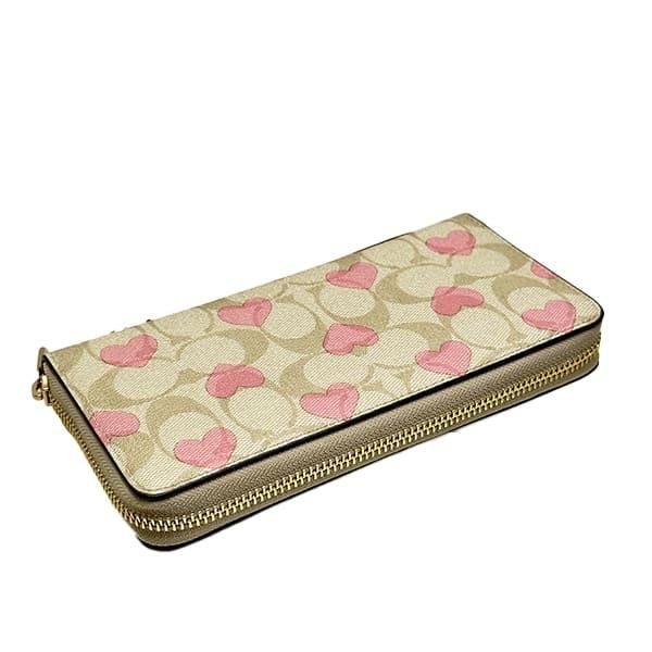 新品 コーチ 財布 レディース COACH 長財布 シグネチャー ハート