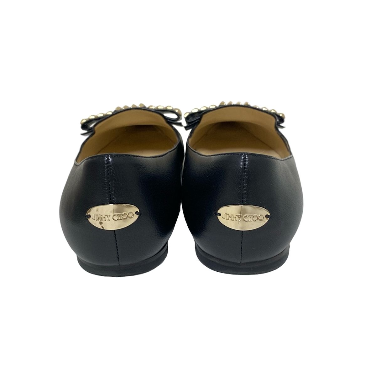JIMMY CHOO ブラック フラットシューズ 36.5 専用 JIMMY CHOO フラットシューズ 36 JIMMY CHOO フラットシューズ36