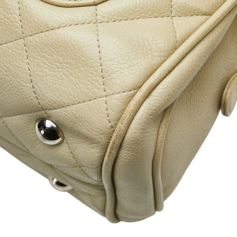 シャネル マトラッセ ココマーク シルバー金具 チェーン ショルダーバッグ キャビアスキン レディース CHANEL 【205-22430】 シャネル マトラッセ ココマーク シルバー金具 チェーン ショルダー