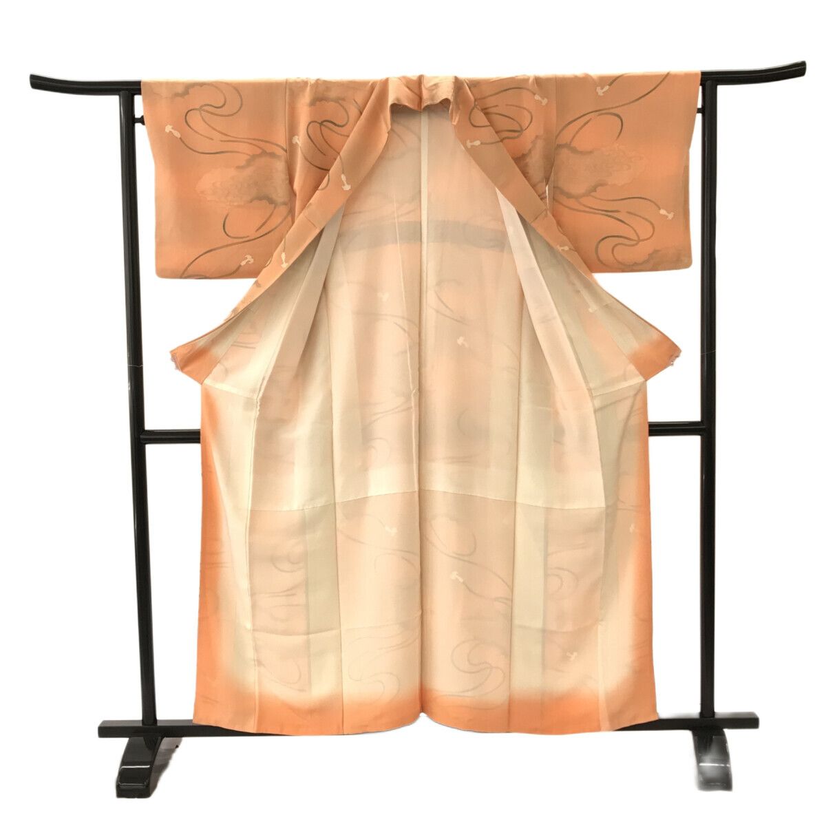 付下/美品/訪問着/オレンジ/仕立上がり/適応身長150～159㎝/ 7796 付下/美品/訪問着/オレンジ/仕立上がり/適応身長150～159㎝/ 7796