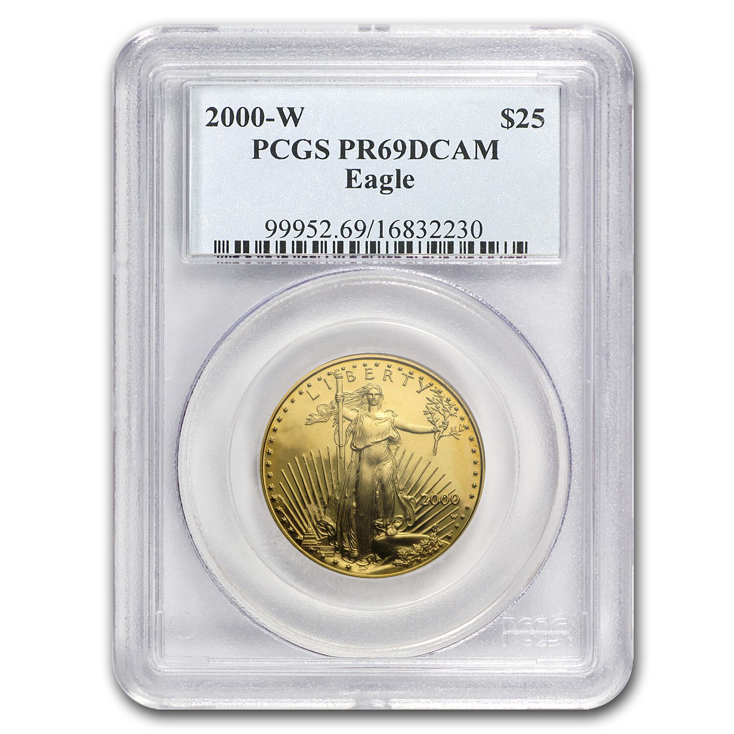 2000-W 1|2 oz Proof American G Eagle PR-69 PCGS