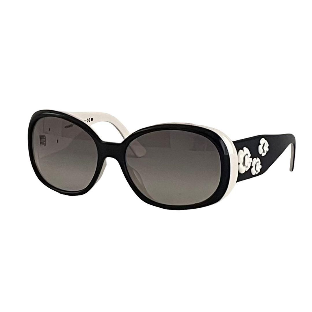 美品CHANELシャネルサングラスカメリアココマーク度付き交換可能タイプ