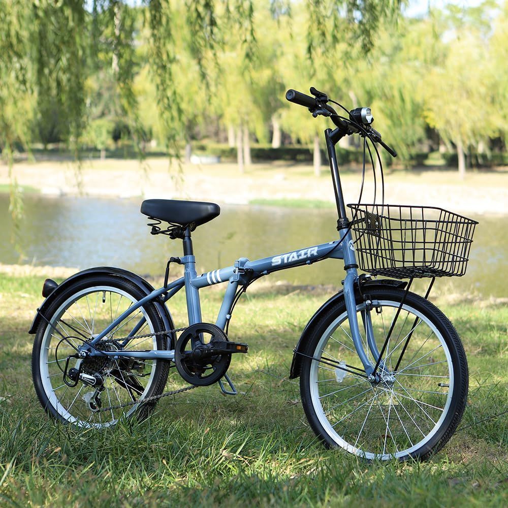 前後泥除け装備 折りたたみ自転車