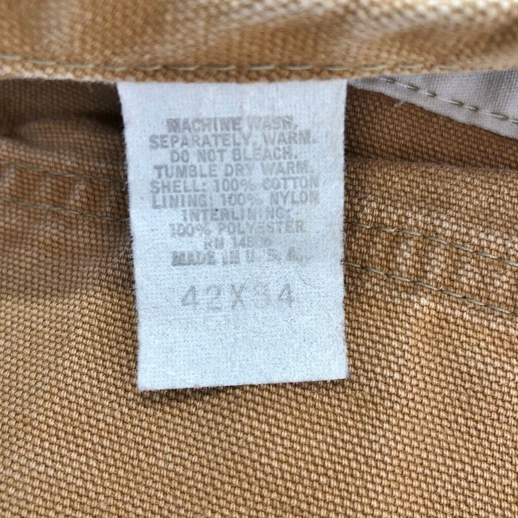 90年代 USA製 Carhartt カーハート ダック ダブルニー ビブ