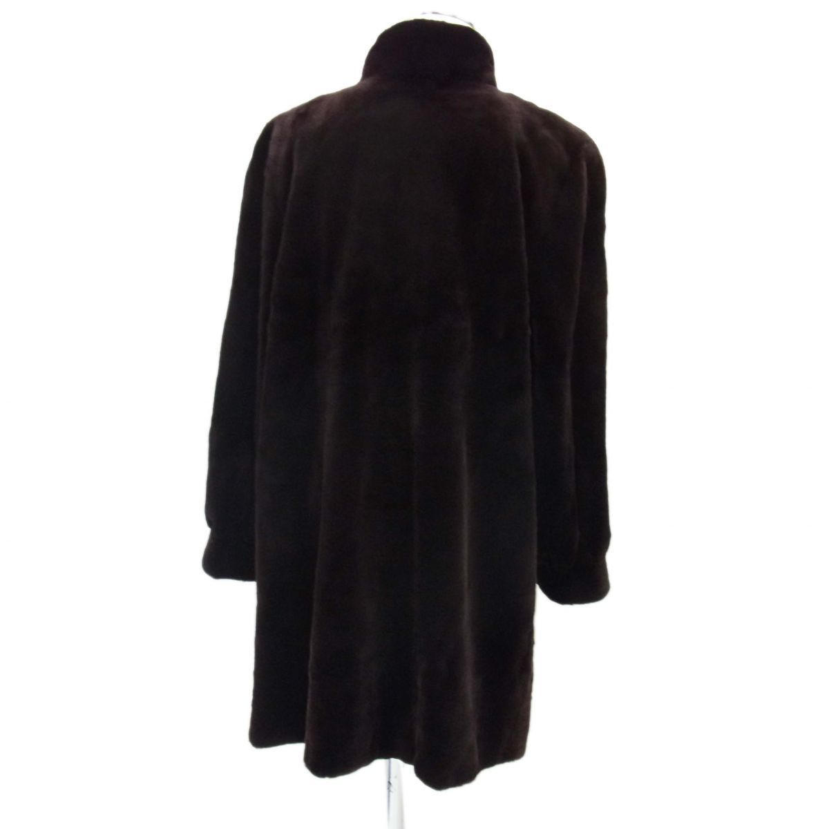 美品◇SAGA MINK シェアードミンク 毛皮コート ボルドー 高級毛皮 毛艶