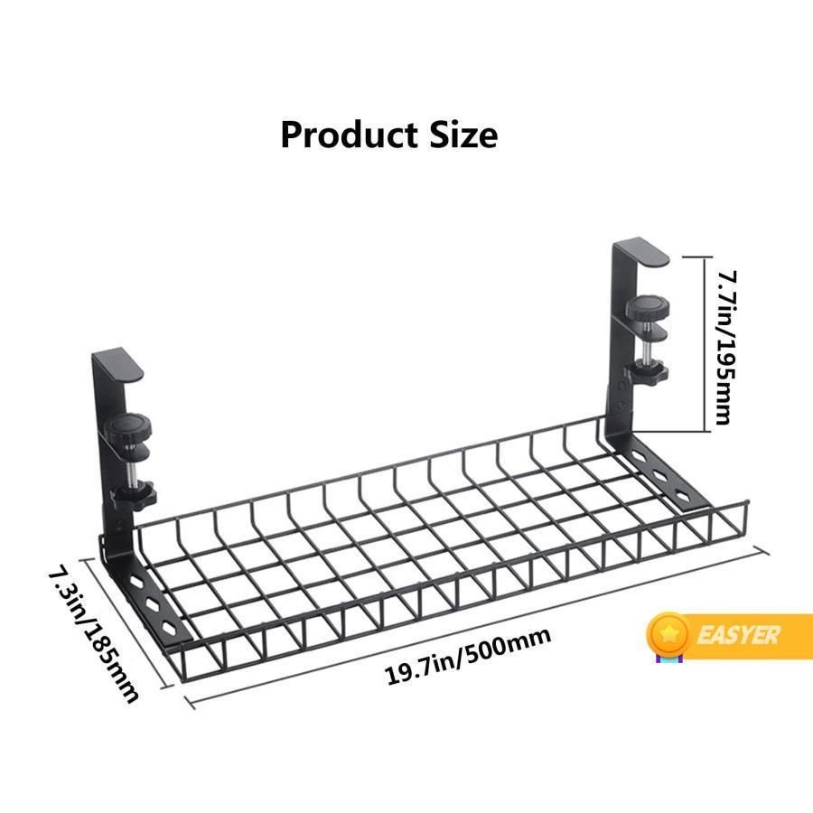 デスクケーブル管理トレイの下にドリルスチールデスクケーブルオーガナイザーオフィスホームのためのホームケーブルオーガナイザー用ワイヤ