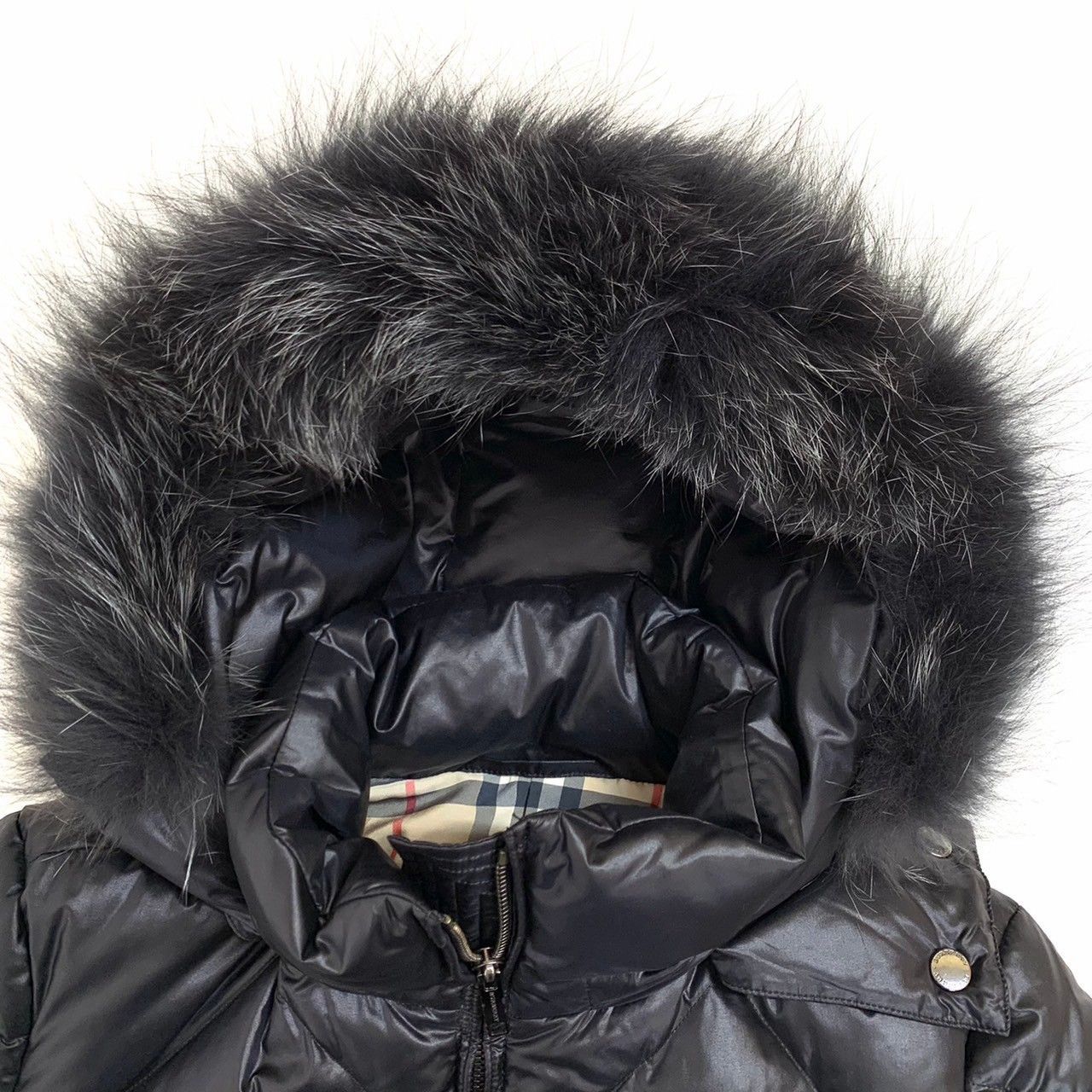BURBERRY LONDON】バーバリーダウンジャケット/40/ノバチェック