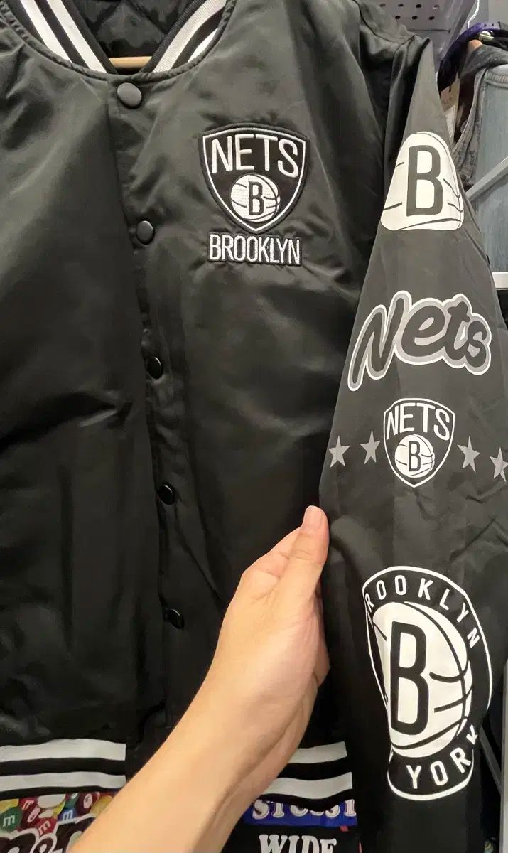 NBA公式 JHデザイン Nets ブルックリン ネッツ スタジアムジャンパー