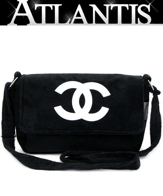 広尾店】美品 シャネル CHANEL ノベルティ パイル地 ショルダーバッグ