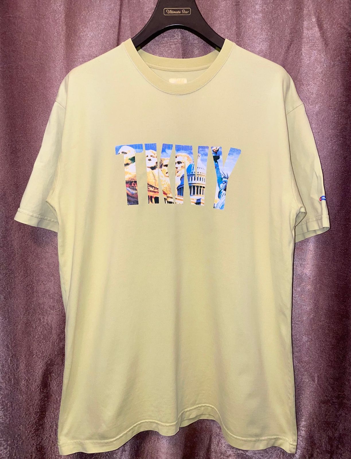 レア 名作 SWAGGER TKNY プリントTシャツ イエロー Lサイズ|mercari