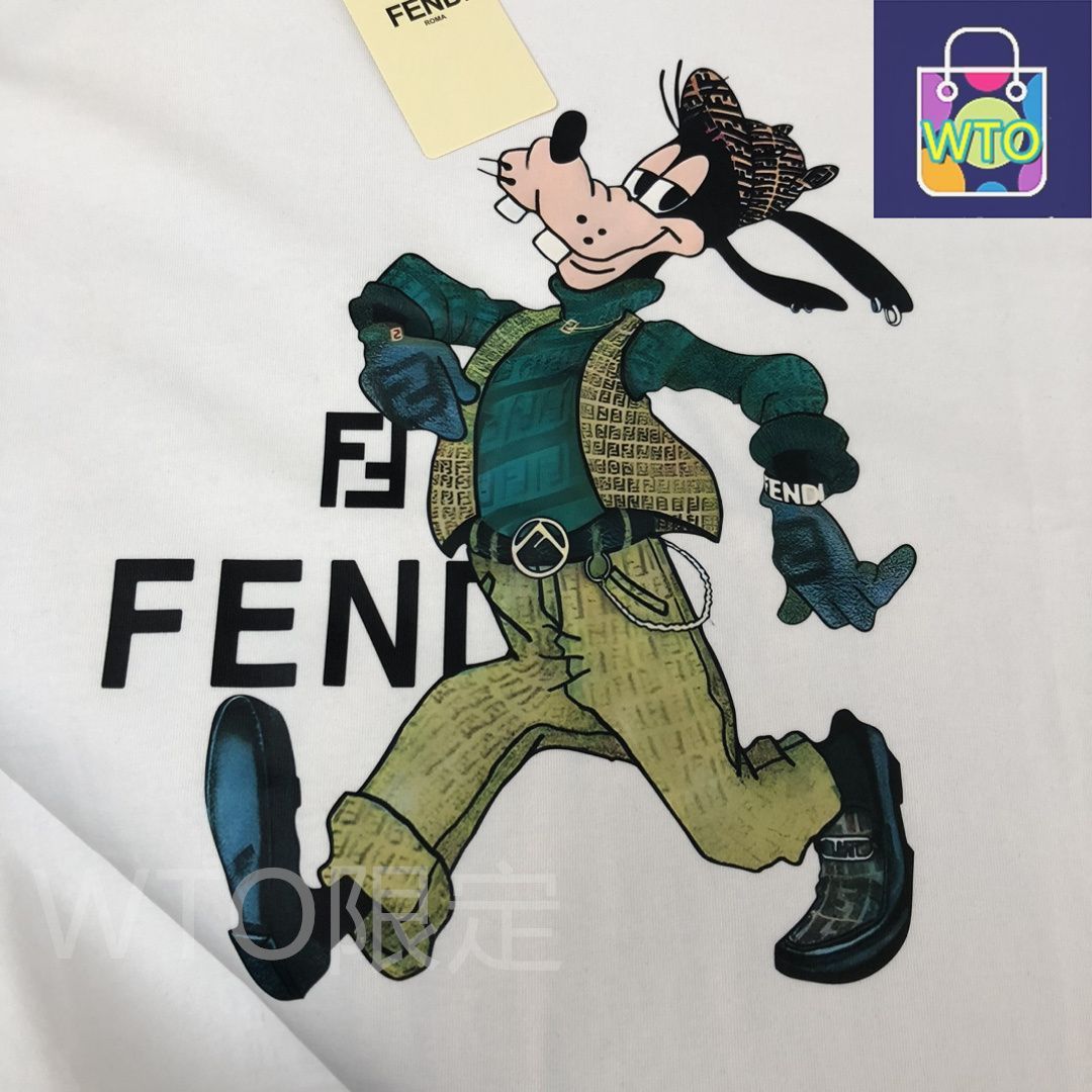 本日限定特価】FENDI 春夏 カートゥーンプリントTシャツ [本日