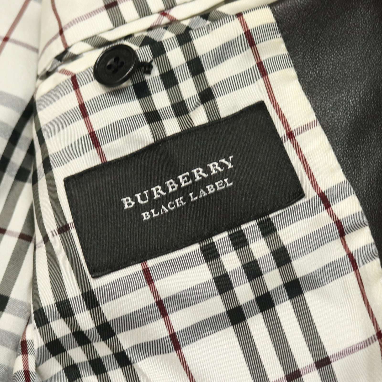 BURBERRY BLACK LABEL バーバリー ブラックレーベル 羊革☆ 2B ラム