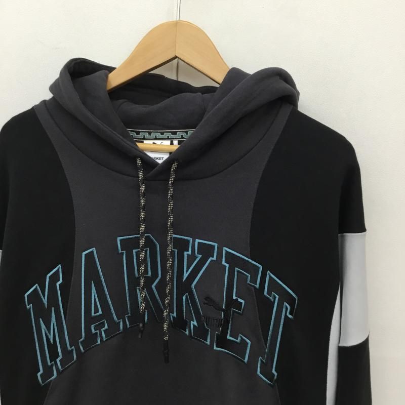 PUMA プーマ パーカー 長袖 PUMA x MARKET リラックス フーディー プーマ マーケット コラボ プルオーバー パーカー 535083-53