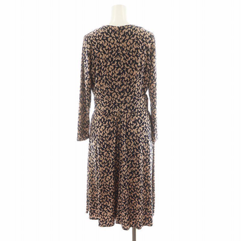 ケイミー kay me ワンピース ロング丈 七分袖 総柄 カシュクール