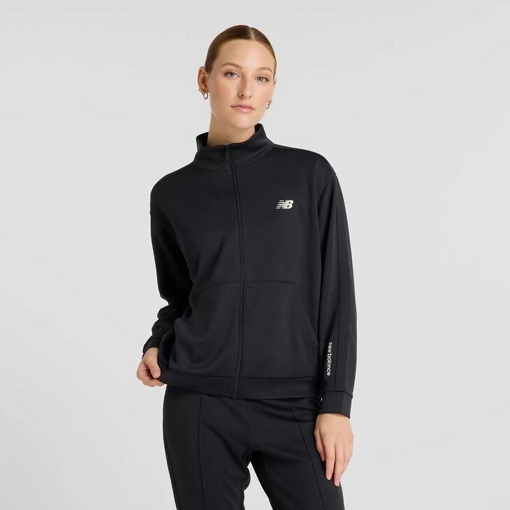 ニューバランス ジャージ 上下 レディース Newbalance ニット 長袖ジャケット ロングパンツ セットアップ ジャージー トレーニング スポーツウェア 上下組 トラックスーツ 上着 長ズボン レディースウェア|AWJ51505-AWP51106-BK