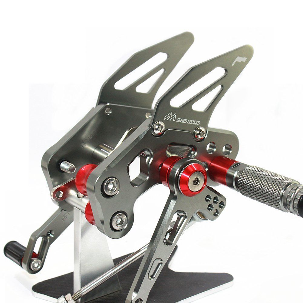 数量 バックステップ 川崎用 適合車種 KAWASAKI Z125 |Pro 16-22年式 調整式 4ステップポジション CNCアルミ製 grey