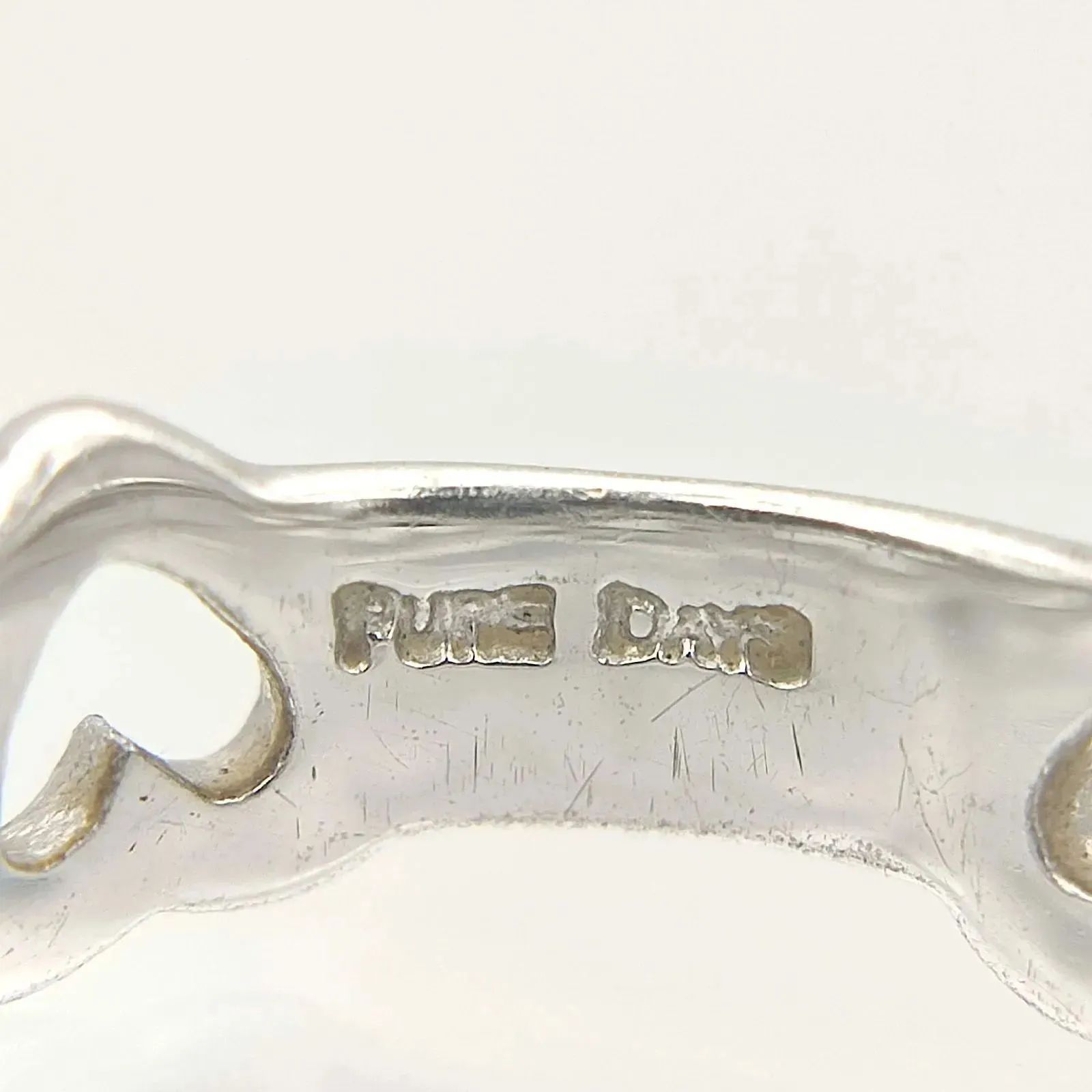 美品】PURE DAYS ピュアデイズ オープンハートリング SILVER シルバー 