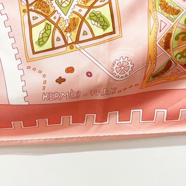 エルメス HERMES 美品 スカーフ カレ90 La mecanique des idees