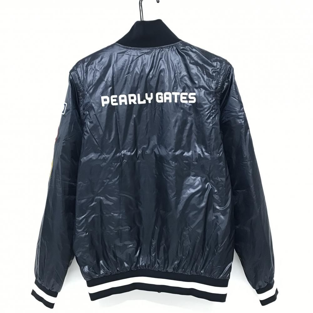 超 パーリーゲイツ 中綿リバーシブルジャケット ネイビー 裏グリーン 4WAY 袖着脱可 メンズ 5 L ゴルフウェア PEARLY GATES