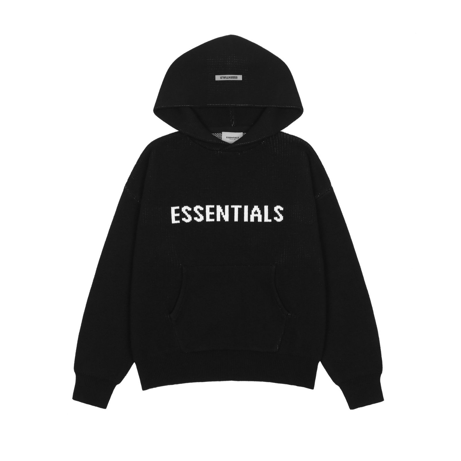 Fear of God Essentia1s SS21 Knit Pullover Black エッセンシャルズ パーカー ニット プルオーバー  フーディー フード付き メンズ レディース 男女兼用 カジュアル FOG Essentials - メルカリ