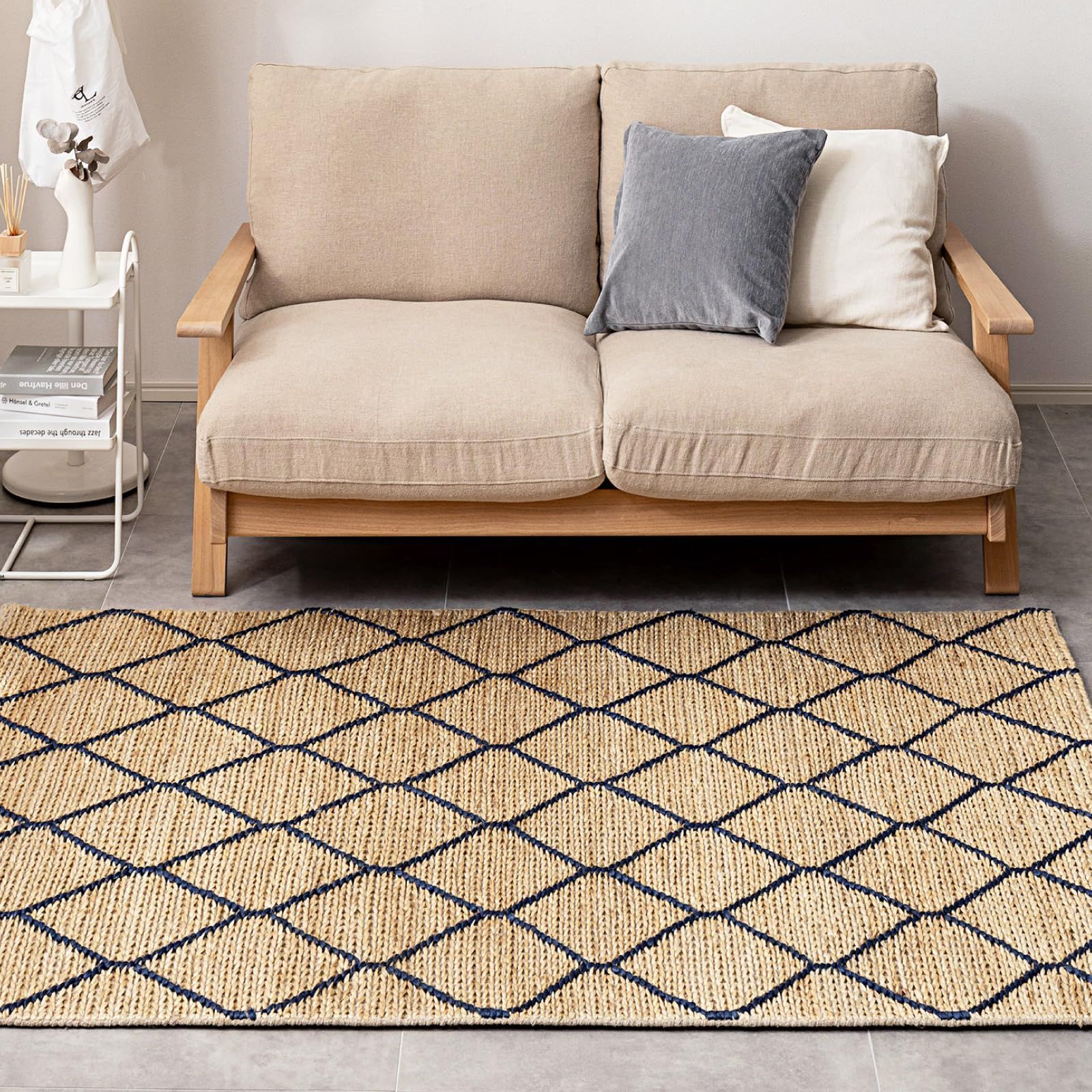 アクタス ラグ グリーン 約96cm x 160cm カーペット グリーン