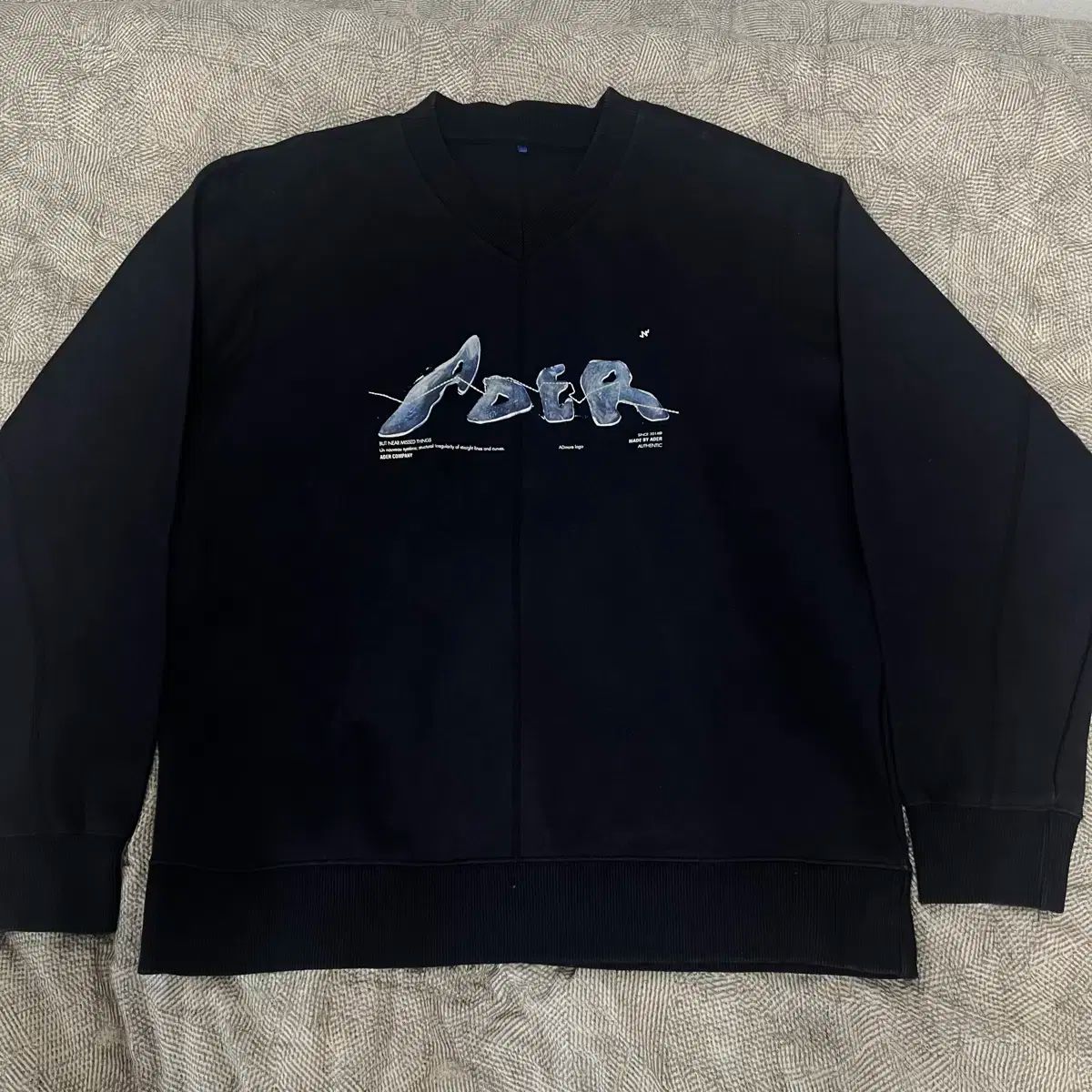 21FW ADER ERROR(アーダーエラー) Vネック パーカー A1 ネイビー