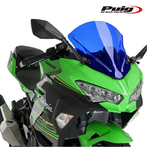 Puig 9976A RACING-SCREEN [BLUE] Kawasaki Ninja 400 (18-23) Ninja