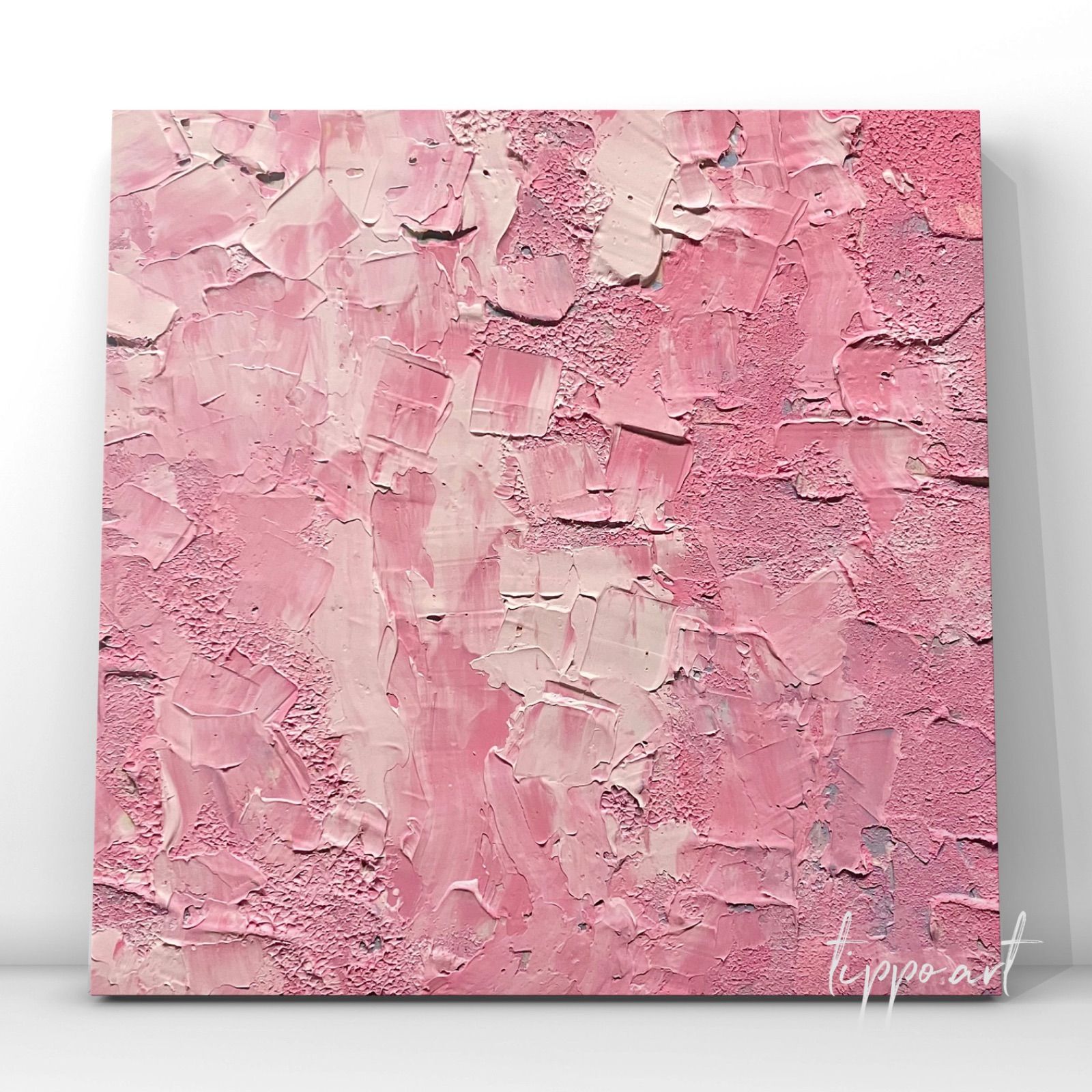 40×40㎝ キャンバス テクスチャーアート ニュアンス 桜の絵 桜 春