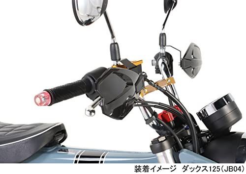 キタコ KITACO ナックルカバー ミラーアダプター無 ブラック 汎用M10