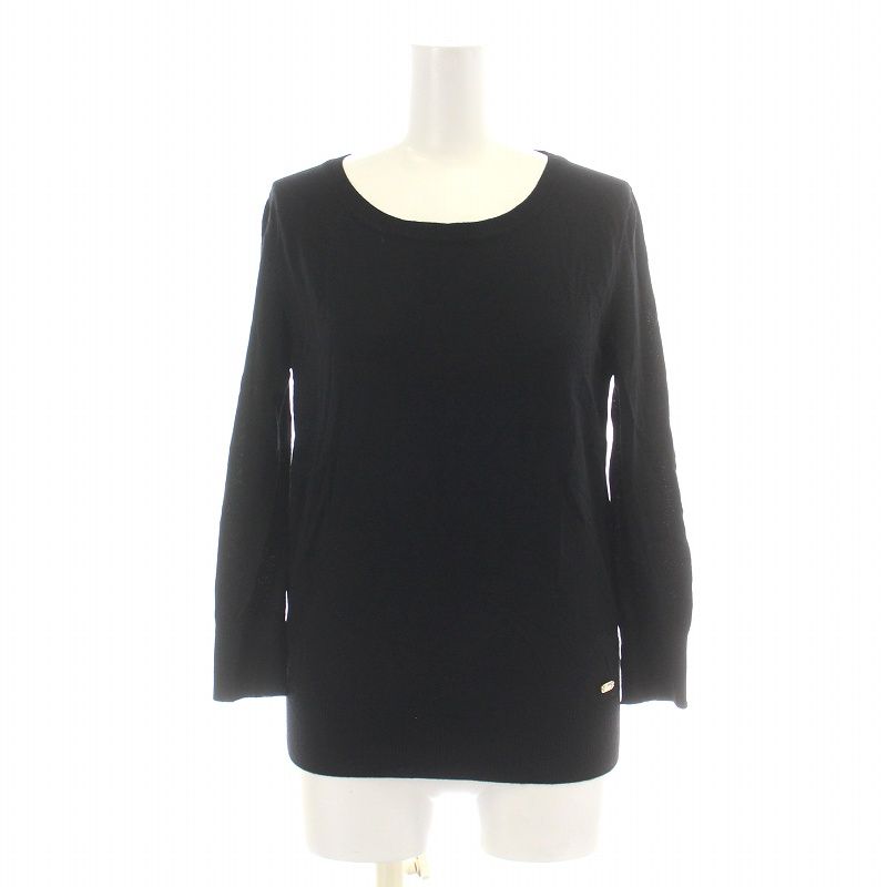 グッチ GUCCI ニット カットソー 七分袖 クルーネック 切替 ウール 絹  