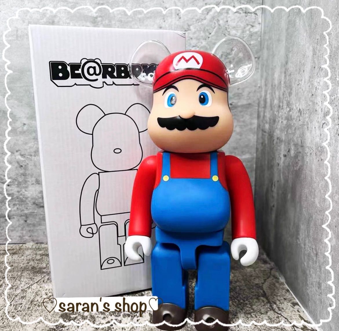 ベアブリック　マリオ　400% ベアブリック BE@RBRICK 400% 28センチ 任天堂 マリオ - メルカリ