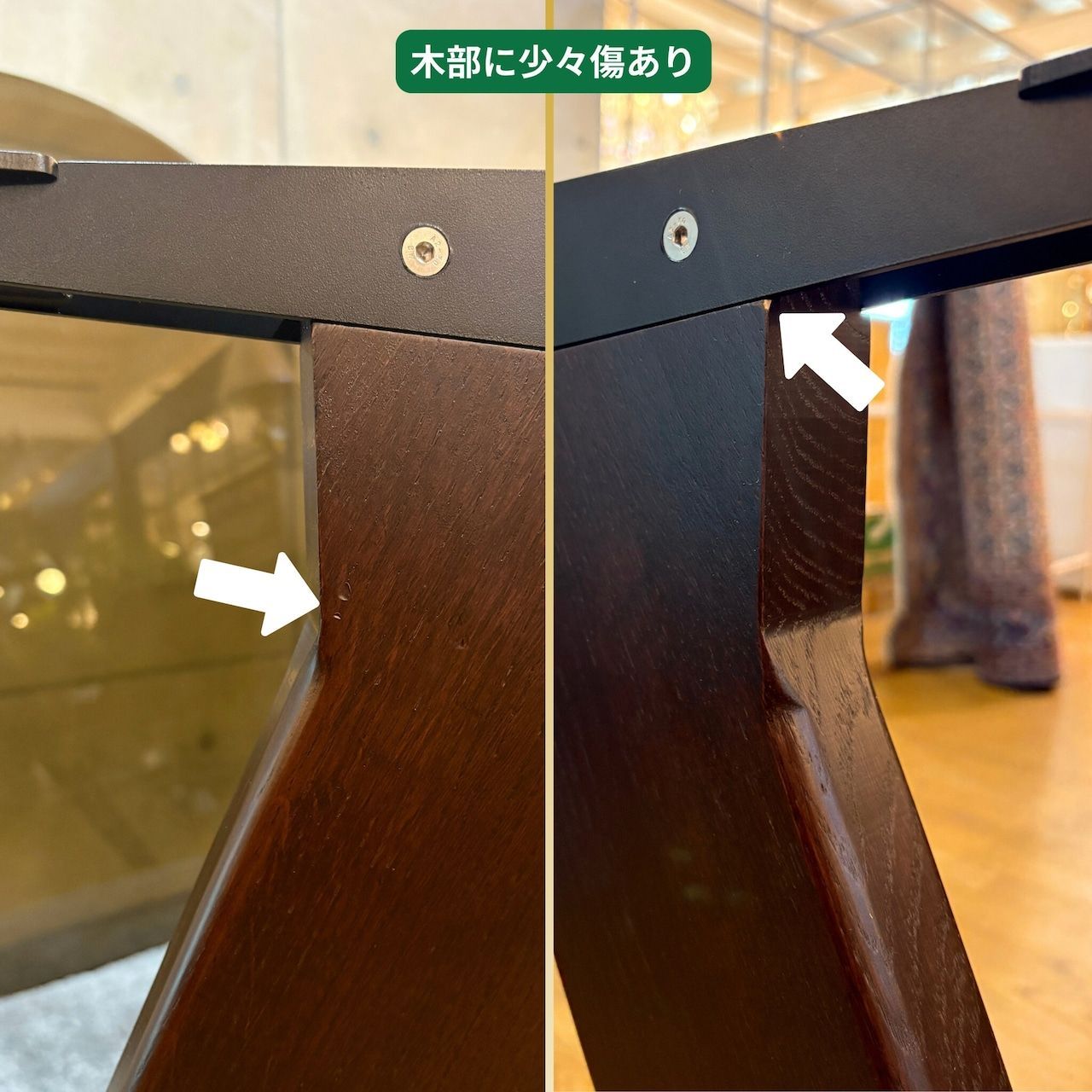 Φ120cm ガラス天板