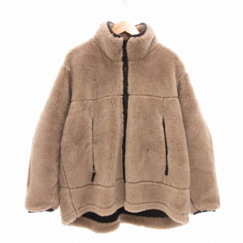 カオス CHAOS GENTLEMAN LADY 美品 ウールボアブルゾン フリース 