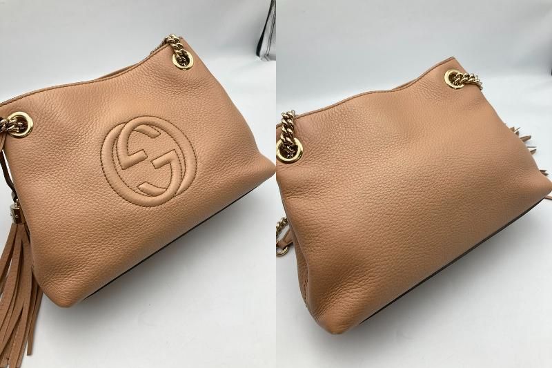GUCCI グッチ ソーホー チェーン ショルダーバッグ レディース ベージュ 498879 中古 D4 GUCCI グッチ ソーホー チェーン ショルダーバッグ レディース