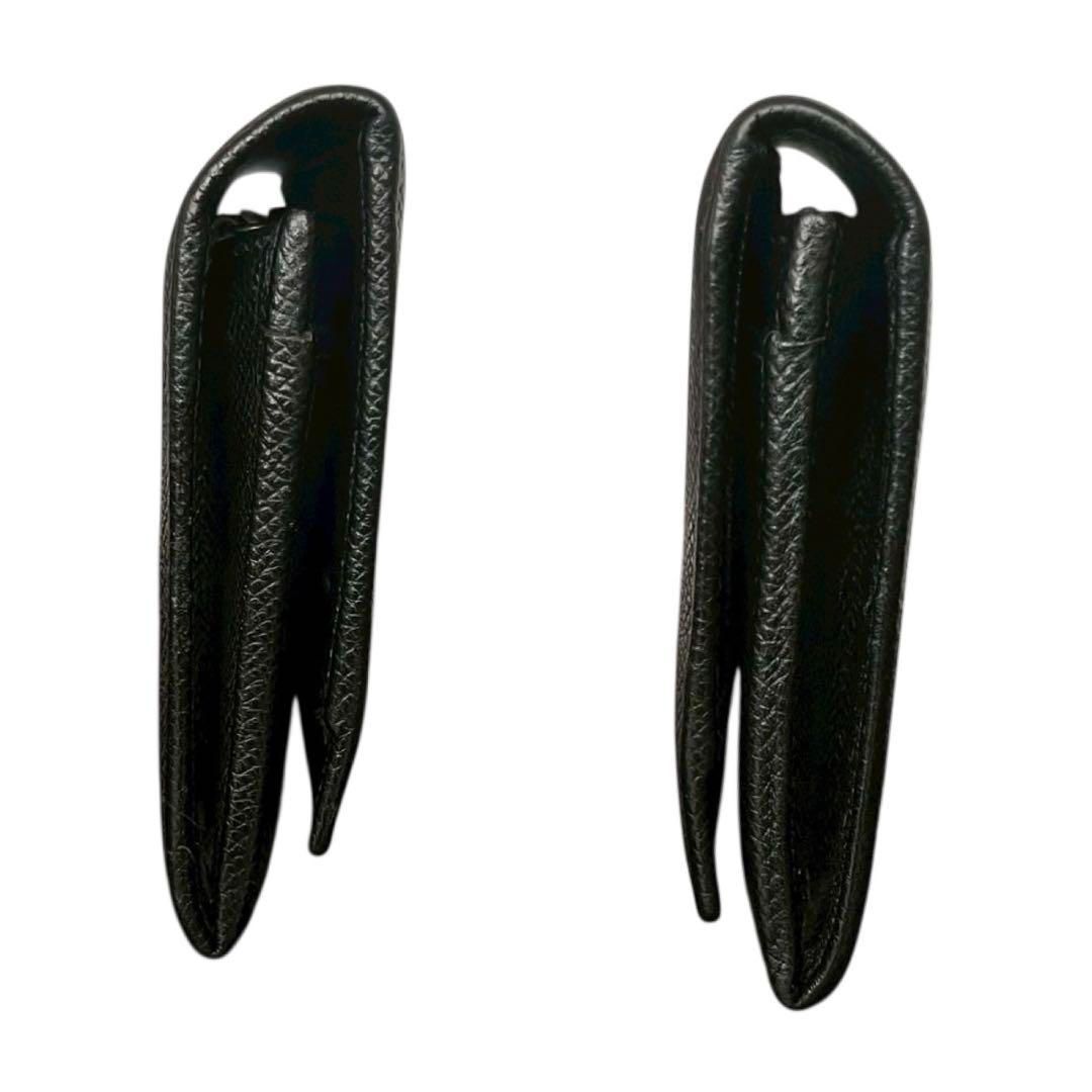 ブルガリ 長財布 ロゴクリップ レザー ブラック ユニセックス