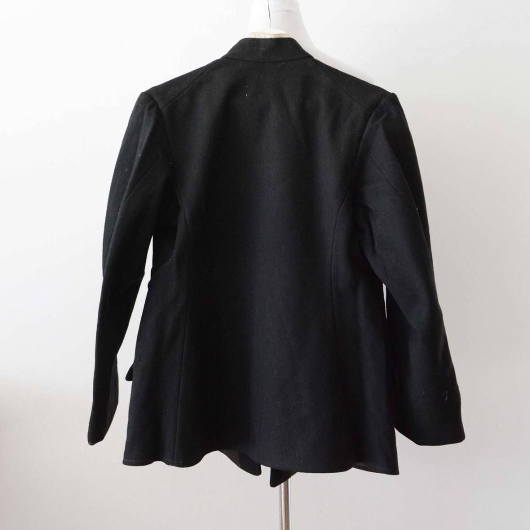ウールジャケット 黒 消防組 組頭 ジャパンヴィンテージ20～30年代上衣外套 Black Wool Jacket – Fire Brigade Leader Uniform Japan Vintage 1920s–1930s Outerwear