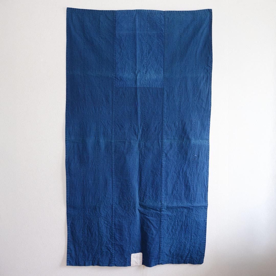藍染木綿 古布 荒刺し子 無地 リメイク ハンドメイド素材 ジャパンヴィンテージ Rough Sashiko Indigo-Dyed Cotton Fabric – Japanese Vintage Textile for Handcraft Remake