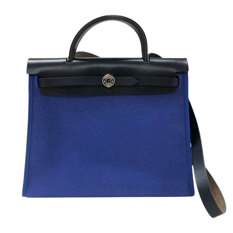 エルメス HERMES エールバッグジップPM D刻 ブルー/ネイビー