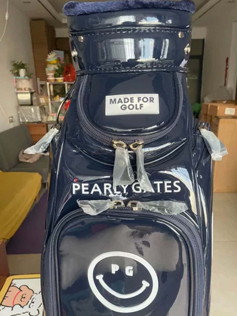 美品PEARLY GATES パーリーゲイツ エナメル ネイビー キャディバッグ