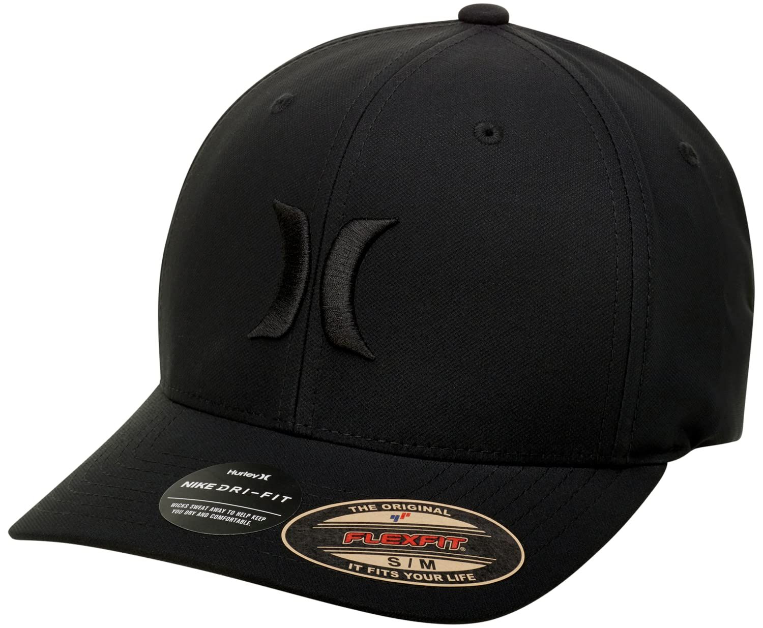 Hurley メンズ ワンアンドオンリー Flexfitキャップ ブラック US サイズ Large|X-Large カラー ブラック ブラック XL