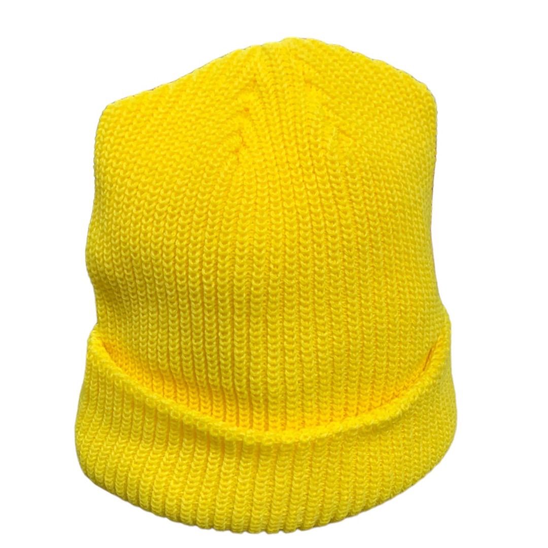 231225ABB1○ Supreme Loose Gauge Beanie FW 23 yellow ニット帽 