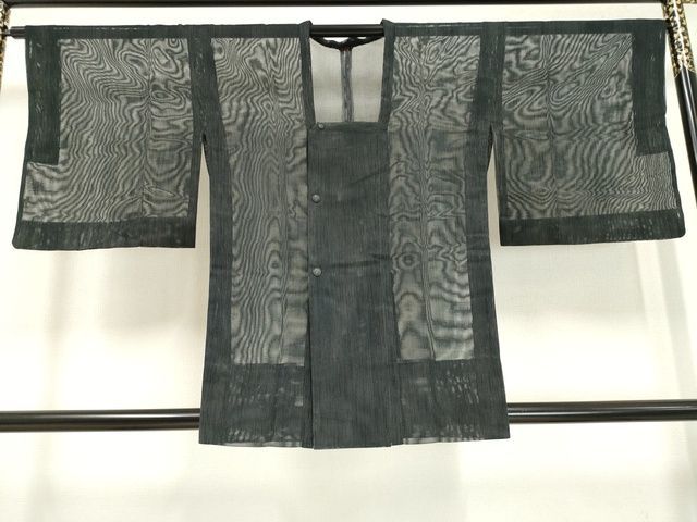 平和屋着物道行コート　スリーシーズン　春夏秋　塵除け　霞文　正絹　逸品　AAAM0470Ack