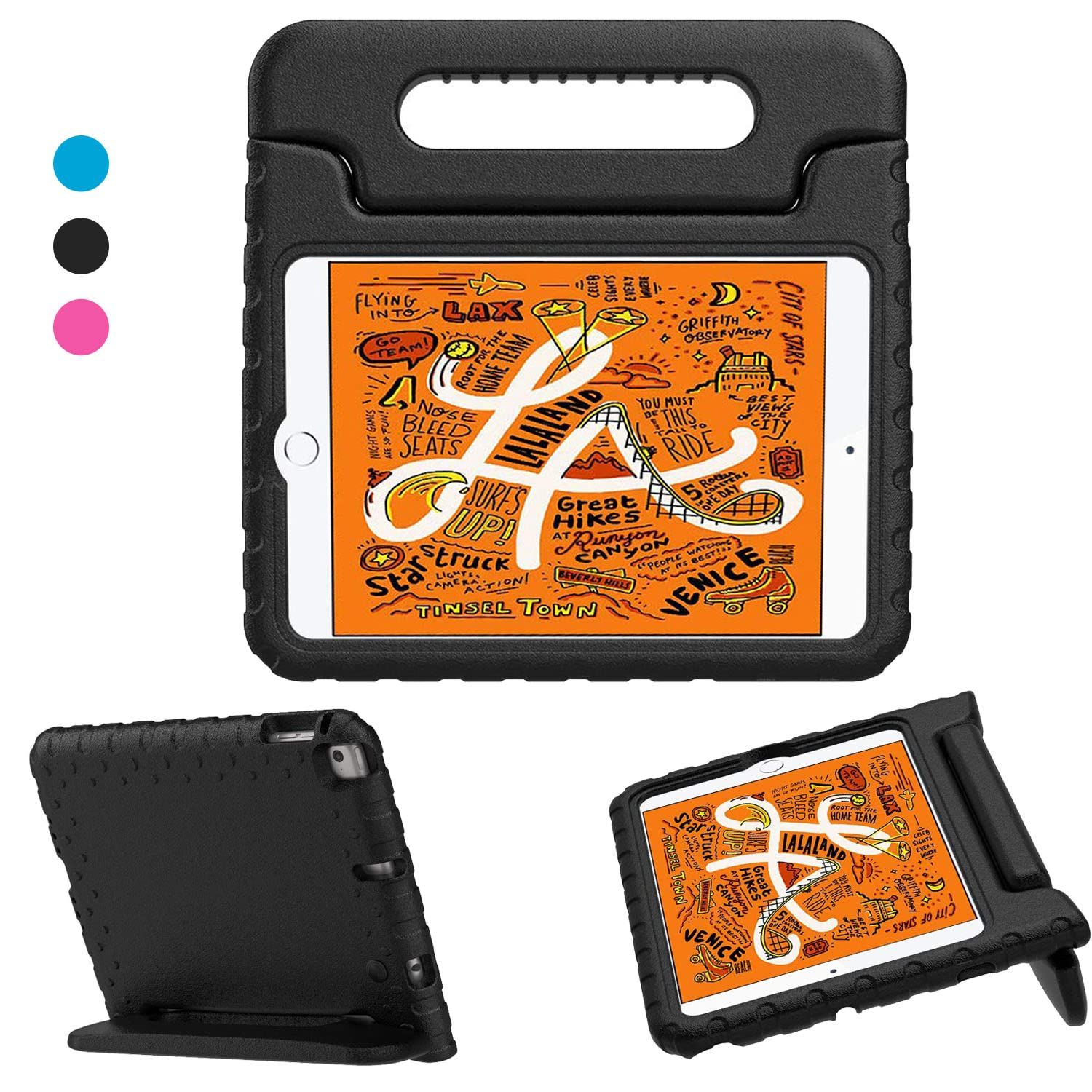 ACE GO New iPad Mini 5th 7.9 Inch 2019 ケース iPad Mini 4 2015 共通カバー ハンドル付き スタンド機能 超軽量 衝撃吸収 EVA素材 キッズ スマートカバー 新型 iPad Mini 2019/2015