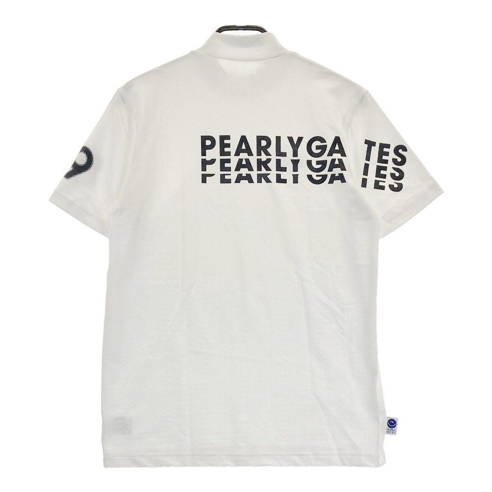 サイズ：5 PEARLY GATES パーリーゲイツ モックネック半袖Tシャツ 総柄 ホワイト系 [240101253980]# ゴルフウェア メンズ  ストスト - メルカリ