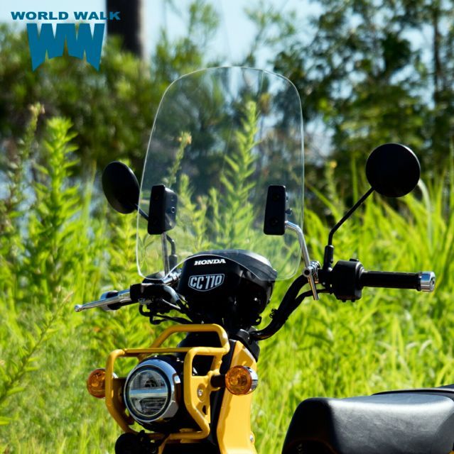 クロスカブ 110 取付可能 汎用 大型 スクリーン ws-03ウインド