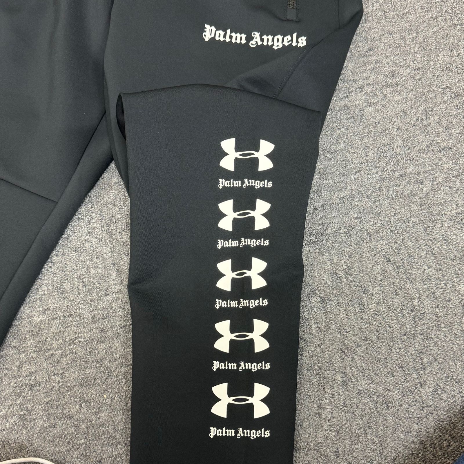 未使用 Palm Angels × UNDER ARMOUR 19SS テーパードトラックパンツ 