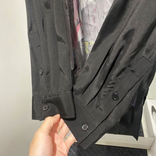 清六様★REGULATION Yohji Yamamoto 総刺繍 ロングシャツ Yohji Yamamoto Pour Homme 24AW LADY DESIGN LONG BLOUSE
