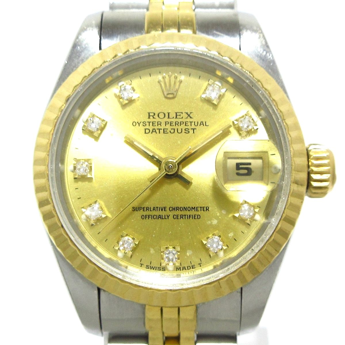 ROLEX(ロレックス) 腕時計 デイトジャスト 69173G レディース SS×K18YG ...