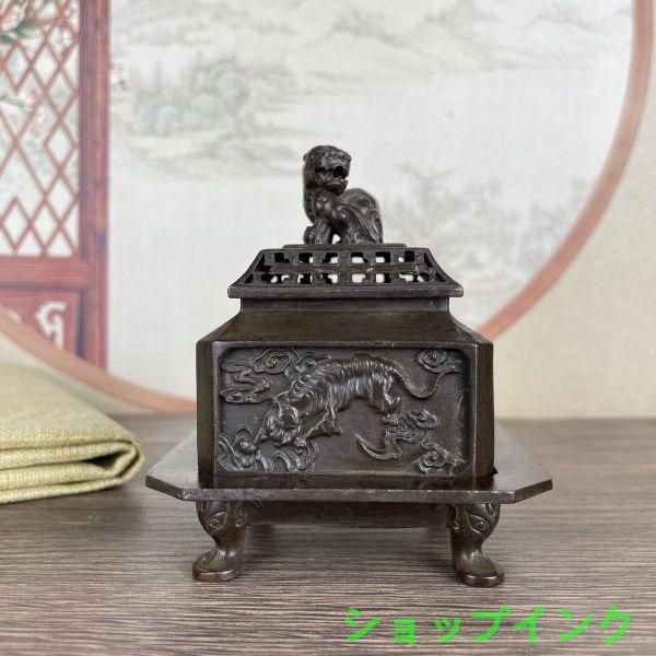 浮彫四神獣香炉 三体炉 香道具 仏具 工芸品 美術品 置物 - メルカリ