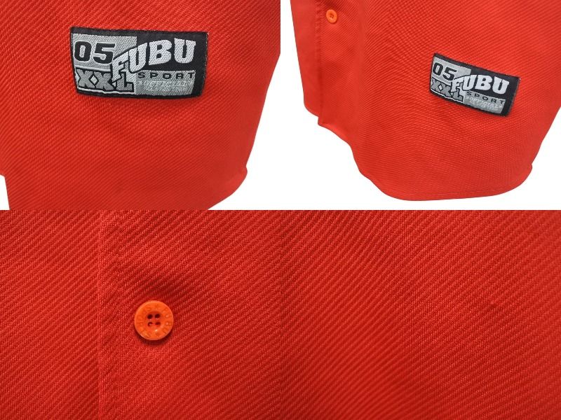 FUBU フブ ベースボールシャツ ゲームシャツ サイズXL 05 ナンバリング  